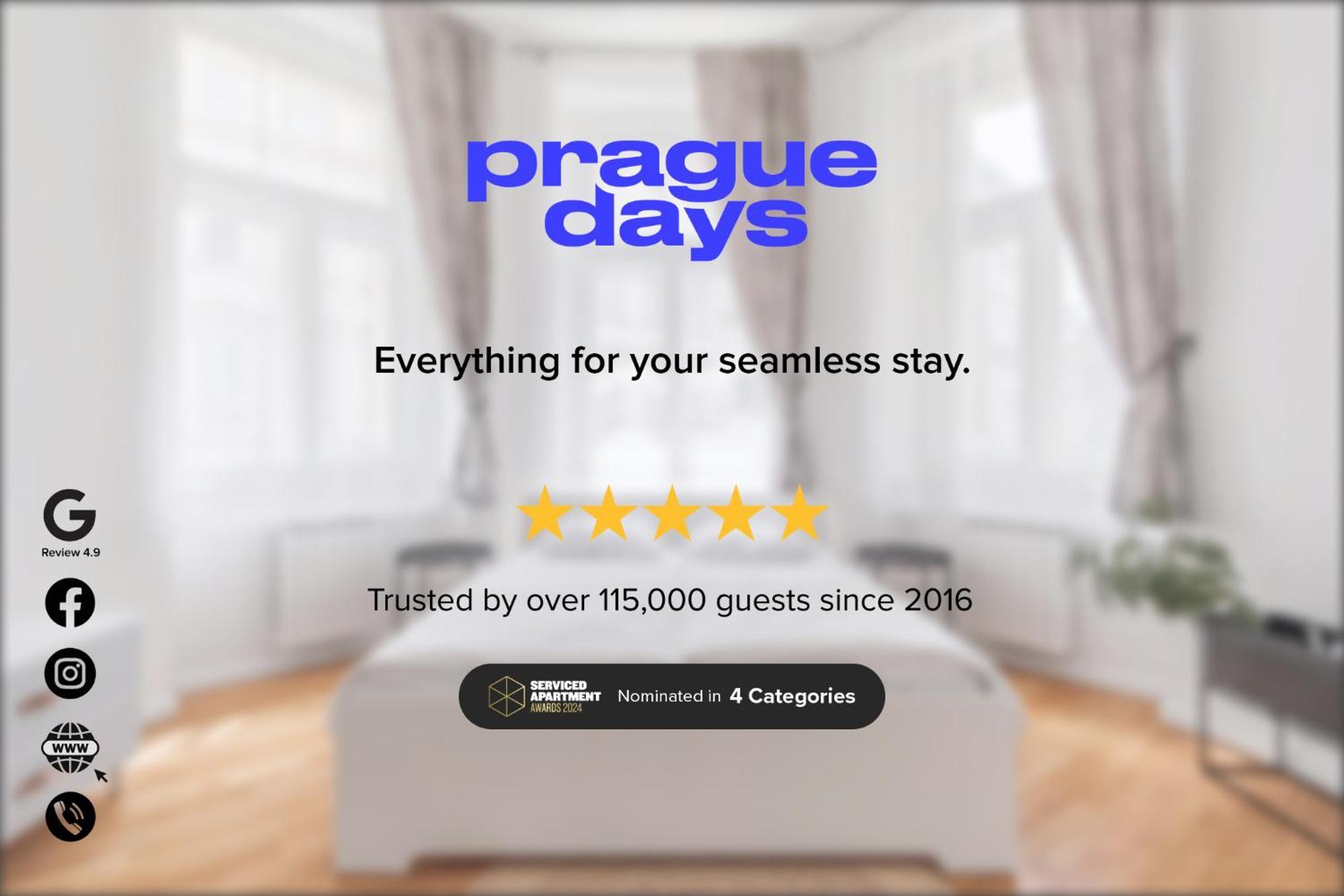 Apartment Days - 1bdr - Fireplace - Ac Prague